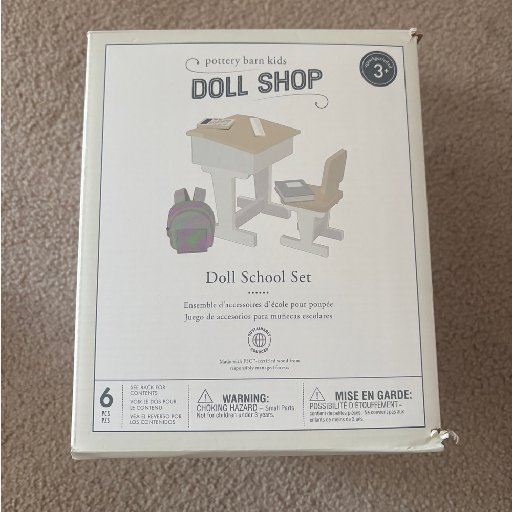 🤍Pottery Barn Kids Doll School Set 🤍